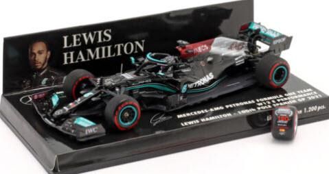 ミニチャンプス 410210444 1/43 メルセデス AMG ペトロナス F1 W12 E パフォーマンス ルイス・ハミルトン スペインGP  2021 ポールポジション100回目 - ミニチャンプス専門店　【Minichamps World】