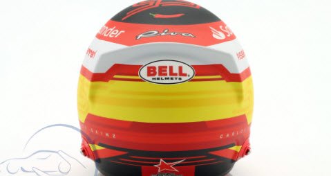 Bell ベル 4100184 1/2 ヘルメット フェラーリ F1-75 F1 2022 カルロス・サインツJr. - ミニチャンプス専門店　 【Minichamps World】