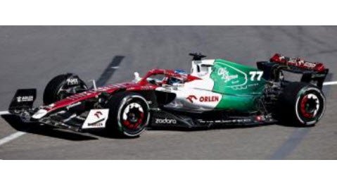スパーク S8539 1/43 Alfa Romeo F1 Team ORLEN C42 No.77 Azerbaijan GP 2022  Valtteri Bottas - ミニチャンプス専門店　【Minichamps World】