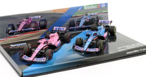 ミニチャンプス 447221414 1/43 Alpine A522 #14 バーレーン & オーストラリア GP F1 2022  フェルナンド・アロンソ 2台セット 特注品 - ミニチャンプス専門店　【Minichamps World】