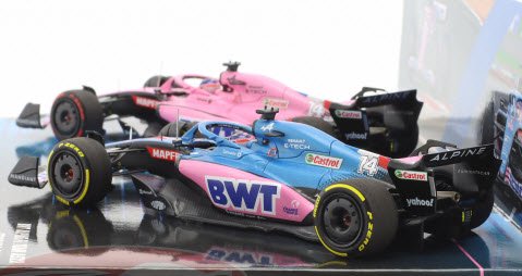 ミニチャンプス 447221414 1/43 Alpine A522 #14 バーレーン & オーストラリア GP F1 2022  フェルナンド・アロンソ 2台セット 特注品 - ミニチャンプス専門店　【Minichamps World】