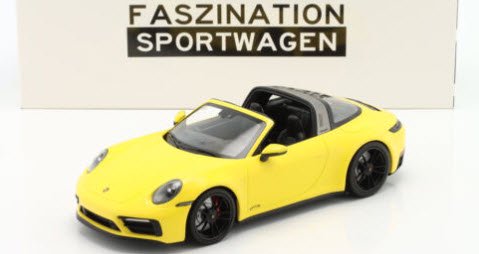 ミニチャンプス 153061064 1/18 ポルシェ 911 (992) Targa 4 GTS 2021 レーシング イエロー 特注品 -  ミニチャンプス専門店　【Minichamps World】