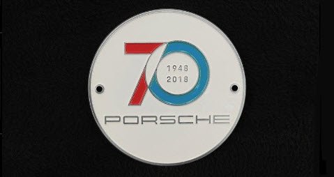 ポルシェ Porsche 70 years 1948 - 2018 Grille Badge グリル バッジ