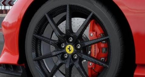 ミニカー　1/18 Ferrari 812 Competizione A Red Corsa 322 Carbon Fiber Wheels ケース無 [P18209C3] 1/18 BBR 2021 Ferrari 812 Competizione (Red Corsa 322 With