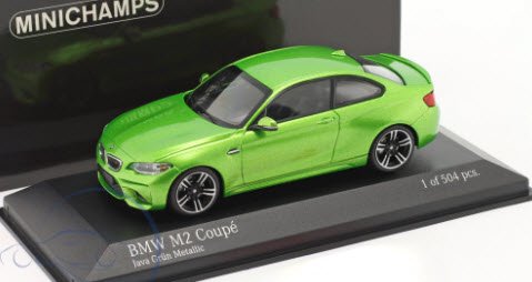 ミニチャンプス 410026107 1/43 BMW M2 2016 グリーンメタリック - ミニチャンプス専門店　【Minichamps World】