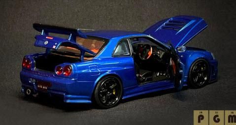 MTECH 1/43 ミニカー R-34 バラつく GT-R ロードスター FD