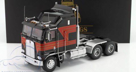 catabasial Road Kings 1/18 kenworth aerodyne K100 Red White Black トラック野郎BJ  | miniaturetoyshop.com