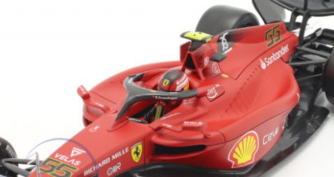 ブラーゴ Bburago 1681155 1/18 フェラーリ F1-75 #55 F1 2022 カルロス・サインツJr. - ミニチャンプス専門店　 【Minichamps World】