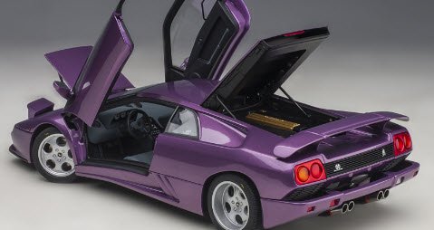 オートアート AUTOart 79158 1/18 ランボルギーニ ディアブロ SE30 (VIOLA SE30/メタリック・パープル) -  ミニチャンプス専門店 【Minichamps World】