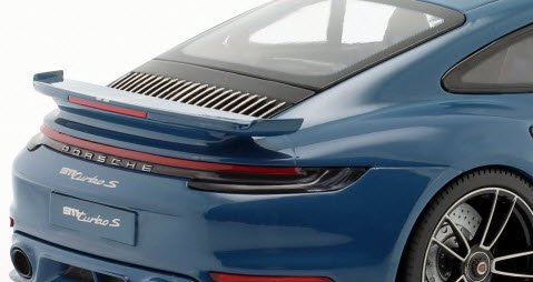 ミニチャンプス 155069170 1/18 ポルシェ 911 (992) ターボ S クーペ スポーツ デザイン 2021 ブルー -  ミニチャンプス専門店　【Minichamps World】