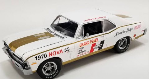 ACME GMP 18982 1/18 1970 Chevrolet Nova SS 54th International 500 Mile  Sweepstakes Hurst Performance - ミニチャンプス専門店　【Minichamps World】