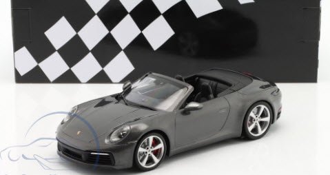 ミニチャンプス 155067336 1/18 ポルシェ 911 カレラ 4S カブリオレ 2019 agate グレーメタリック -  ミニチャンプス専門店　【Minichamps World】