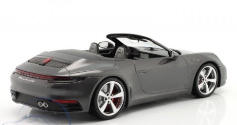 ミニチャンプス 155067336 1/18 ポルシェ 911 カレラ 4S カブリオレ 2019 agate グレーメタリック -  ミニチャンプス専門店　【Minichamps World】