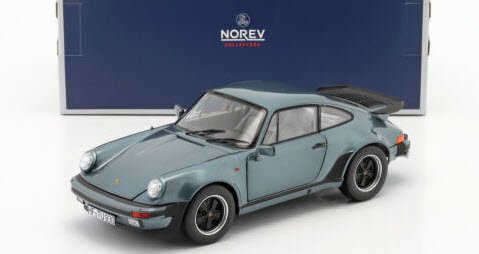 ノレブ NOREV 187667 1/18 ポルシェ 911 Turbo 3.3 1988 ブルーグレイメタリック - ミニチャンプス専門店　 【Minichamps World】