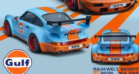 POP RACE PR12-964R-GF01 1/12 RWB 964 Gulf Oil Livery 