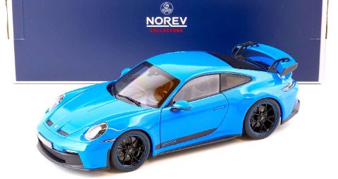 ノレブ NOREV 187309 1/18 ポルシェ 911 (992) GT3 2021 シャークブルー - ミニチャンプス専門店　 【Minichamps World】