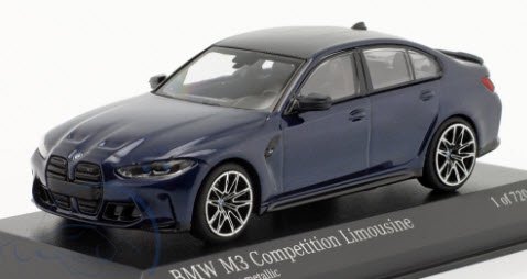 ミニチャンプス 410020201 1/43 BMW M3 Competition Limousine (G80) 2020 tanzanite  ブルーメタリック - ミニチャンプス専門店　【Minichamps World】