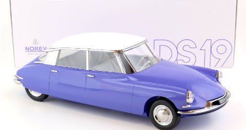 ノレブ NOREV 121569 1/12 シトロエン DS 19 1959 デルフィニウムブルー/ホワイト - ミニチャンプス専門店　 【Minichamps World】