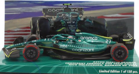 ミニチャンプス 447220127 1/43 アストン マーティン アラムコ コグニザント AMR22 #27 バーレーンGP F1 2022  ニコ・ヒュルケンベルグ 特注品 - ミニチャンプス専門店　【Minichamps World】