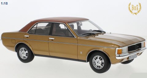 BoS Models BOS410 1/18 フォード グラナダ Ford Granada MK I 2.3 LS 1975 ブラウンメタリック /  マットブラウン - ミニチャンプス専門店　【Minichamps World】