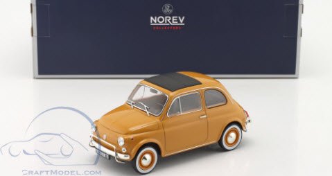 ノレブ NOREV 187775 1/18 フィアット 500 L 1969 ポジターノイエロー - ミニチャンプス専門店　【Minichamps  World】