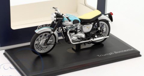 ノレブ NOREV 182040 1/18 トライアンフ Triumph Bonneville 1959 ライトブルー / シルバー -  ミニチャンプス専門店　【Minichamps World】