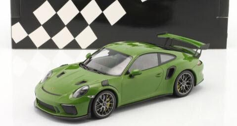 ミニチャンプス 155068234 1/18 ポルシェ 911 GT3RS (991.2) 2019 グリーン/シルバーホイール -  ミニチャンプス専門店　【Minichamps World】