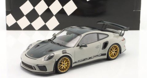 ミニチャンプス 155068226 1/18 ポルシェ 911 GT3RS (991.2) 2019 チョーク/ ヴァイザッハ  パッケージ/ゴールドマグネシウムホイール - ミニチャンプス専門店　【Minichamps World】