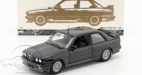 ミニチャンプス 180020308 1/18 BMW M3 (E30) Street Evo 1989 ダークブルーメタリック -  ミニチャンプス専門店　【Minichamps World】