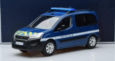 ミニカー　1/18 プジョー パートナー 2016 警察車両(ブルー×イエロー) [184895] ノレブ NOREV 184895 1/18 プジョー パートナー 2016 警察車両