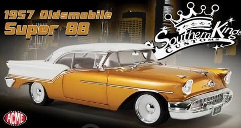 ACME A1808006 1/18 1957 Oldsmobile Super 88 Southern Kings Customs 