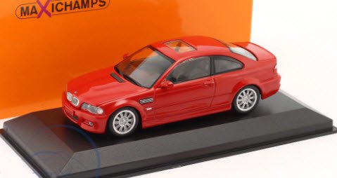 ミニチャンプス MAXICHAMPS 940020020 1/43 BMW M3 (E46) クーペ 2001 レッド - ミニチャンプス専門店　 【Minichamps World】