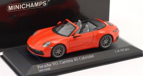 ミニチャンプス 1/43 ポルシェ 911 カレラ 4 GTS カブリオレ-