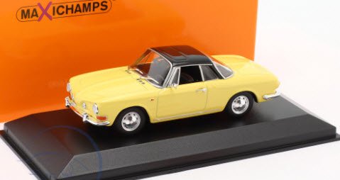 ミニチャンプス MAXICHAMPS 940050220 1/43 フォルクスワーゲン カルマン ギア 1600 1966 イエロー/ブラック -  ミニチャンプス専門店　【Minichamps World】