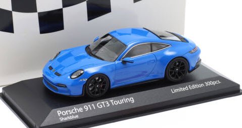 ミニチャンプス 413069605 1/43 ポルシェ 911 (992) GT3 2021 シャークブルー / ブラックホイール 特注品 -  ミニチャンプス専門店　【Minichamps World】