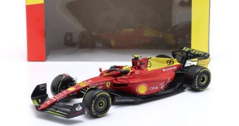 ブラーゴ Bburago 1/18 フェラーリ F1-75 #55 4th イタリアGP F1 2022 