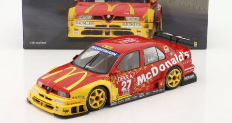 Werk83 W1801008 1/18 Alfa Romeo 155 V6 TI #27 McDonald's DTM ITC Helsinki  1995 Markku Alen - ミニチャンプス専門店　【Minichamps World】