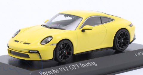 ミニチャンプス 410069601 1/43 ポルシェ 911 (992) GT3 ツーリング 2021 イエロー/ブラックホイール -  ミニチャンプス専門店　【Minichamps World】