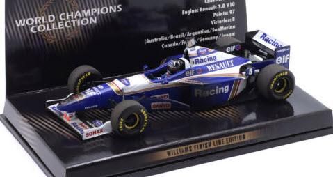 ミニチャンプス 436966605 1/43 ウィリアムズ ルノー FW18 デイモン・ヒル 1996 ワールドチャンピオン ウェザリング仕様 -  ミニチャンプス専門店　【Minichamps World】