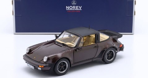 ノレブ NOREV 187665 1/18 ポルシェ 911 Turbo Targa 1987 メタリックブラウン - ミニチャンプス専門店　 【Minichamps World】