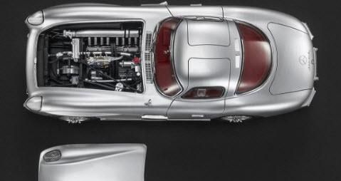 ミニカー　1/18 メルセデス ベンツ 300 SLR ウーレンハウト クーペ(シルバー×インテリア：レッド/ボンネット脱着) [TOP128A] 楽天市場】【国内在庫品】CMC 1/18 メルセデス ベンツ 300 SLR