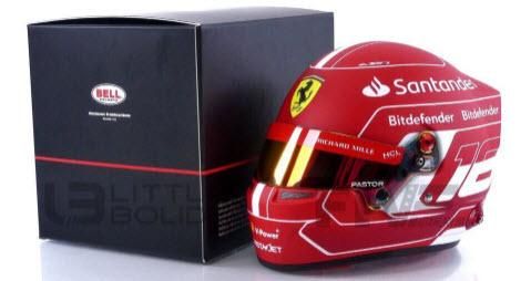 Bell ベル 4100225 1/2 ヘルメット フェラーリ #16 Scuderia Ferrari F1 2023 シャルル・ルクレール -  ミニチャンプス専門店　【Minichamps World】