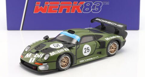 Werk83 W18013007 1/18 ポルシェ 911 GT1 #25 Prequalifying 24h ルマン 1996 Stuck /  Wollek / Boutsen - ミニチャンプス専門店　【Minichamps World】