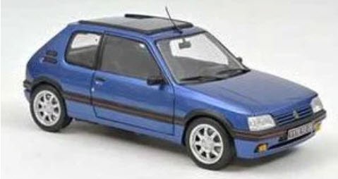 ノレブ NOREV 184844 1/18 プジョー 205 GTi 1.9 サンルーフ 1992 マイアミブルー - ミニチャンプス専門店　 【Minichamps World】