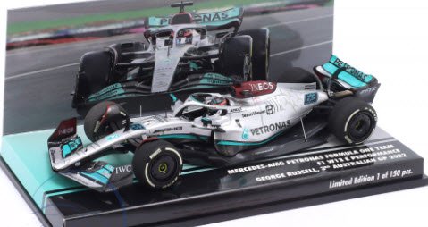 ミニチャンプス 447220363 1/43 メルセデス AMG F1 W13 #63 3rd オーストラリアGP 2022 ジョージ・ラッセル  特注品 - ミニチャンプス専門店 【Minichamps World】