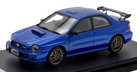 インターアライド Hi Story HS402BL 1/43 SUBARU IMPREZA S202 STi Version (2002) WRブルー・マイカ  - ミニチャンプス専門店 【Minichamps World】