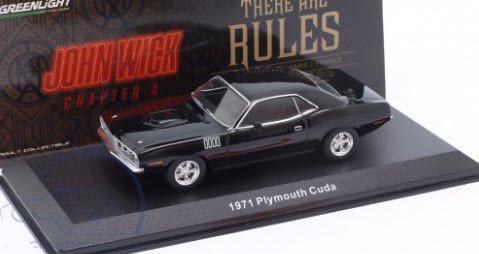 Plymouth 'Cuda John Wick: Chapter 4 (2023) Greenlight 1/18