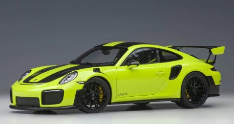 オートアート AUTOart 78187 1/18 ポルシェ 911 (991.2) GT2 RS ヴァイザッハ・パッケージ  (ライトグリーン/カーボンブラック) - ミニチャンプス専門店 【Minichamps World】