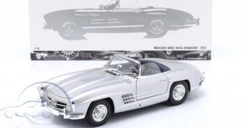 ミニチャンプス 180039030 1/18 メルセデス 300 SL ロードスター (W198) 1957 シルバー - ミニチャンプス専門店 【 Minichamps World】