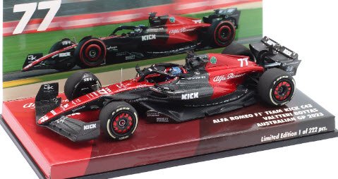 ミニチャンプス 447230177 1/43 アルファ ロメオ C43 #77 オーストラリアGP F1 2023 バルテリ・ボッタス 特注品 -  ミニチャンプス専門店　【Minichamps World】